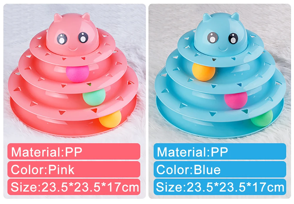 Varios colores de la torre de juguete para gatos