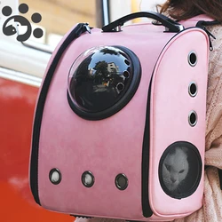 Mochila transportín con ventana para gatos