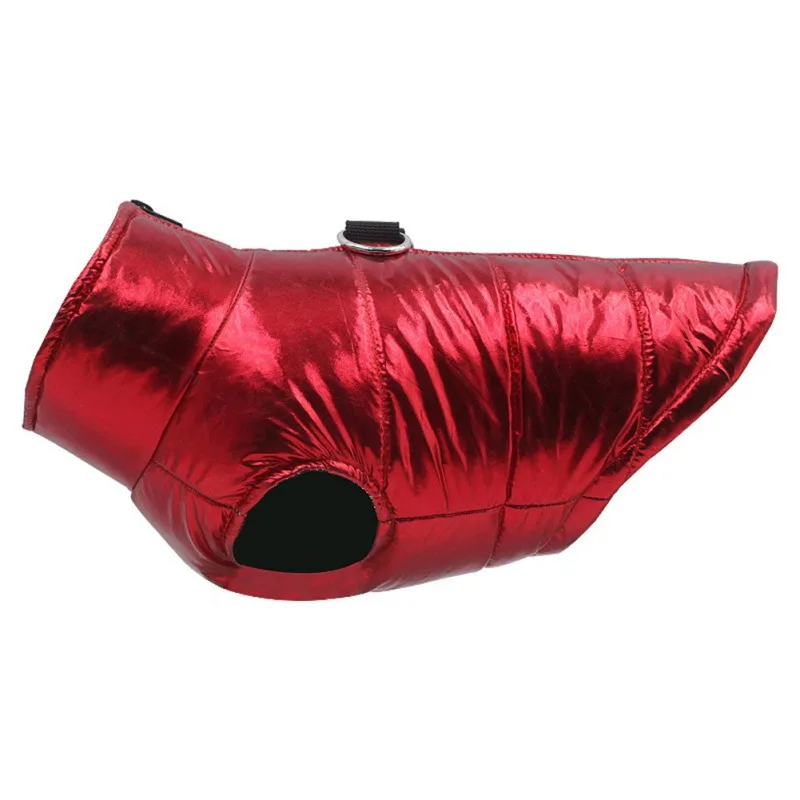 Detalle del tejido impermeable de la chaqueta para perros