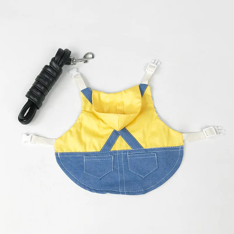 Conjunto de arnés de chaleco de conejito lindo para exteriores, traje de ropa de conejo, hurón para mascotas pequeñas, hámster, ropa de animales pequeños para caminar - imagen 5