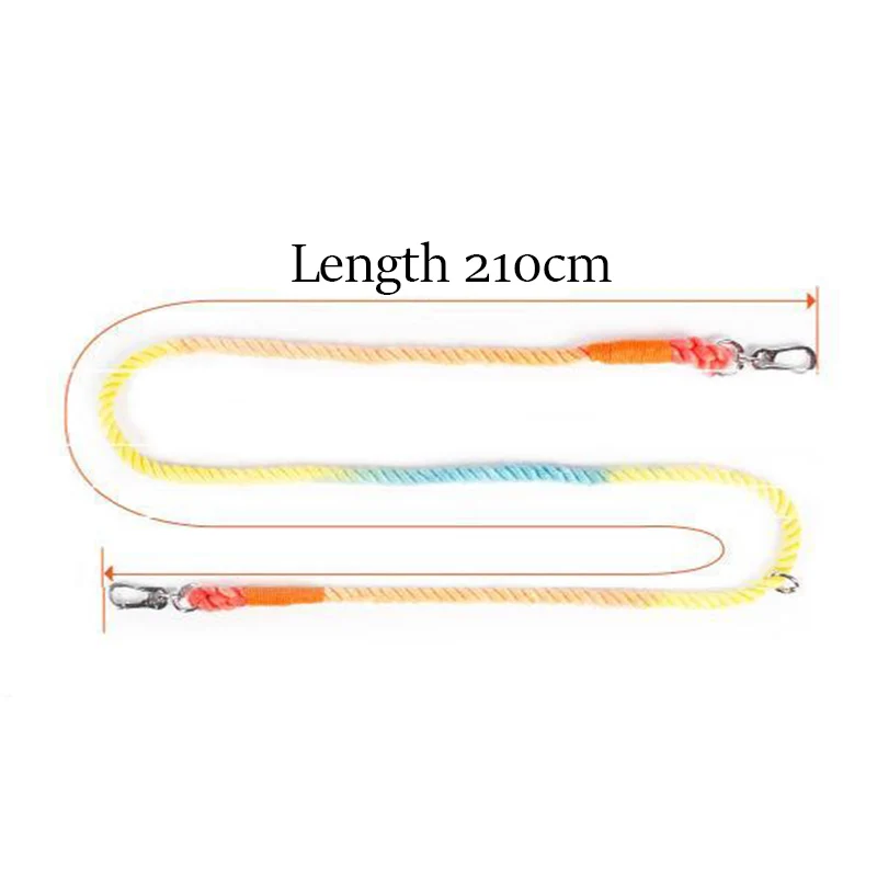 Correa multifunción para perros de 210 CM, correas coloridas a la moda para mascotas para perros pequeños y medianos, suministros para caminar al aire libre, accesorios - imagen 2