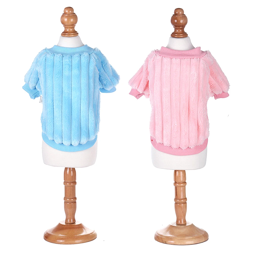 Ropa de perro pequeño, camiseta suave de felpa para cachorro y gato, ropa cálida para mascotas, chaqueta de abrigo para perros pequeños y medianos para gatos, Yorkshire Shih Tzu - imagen 4