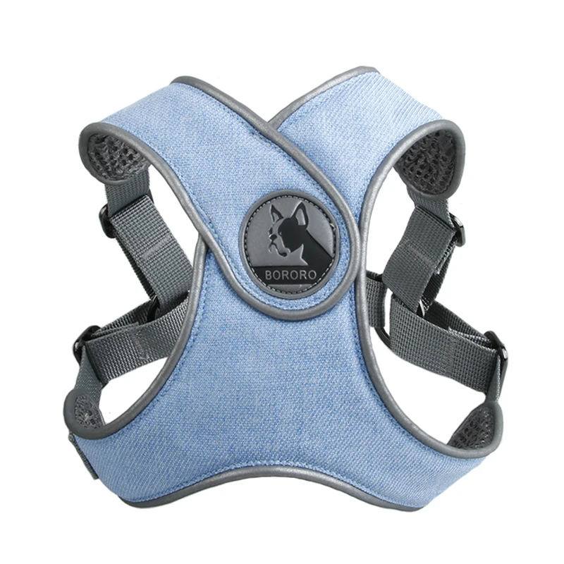 Conjunto de arnés y correa para perro Bulldog francés, chaleco reflectante transpirable para mascotas, accesorios para perros pequeños y medianos - imagen 3