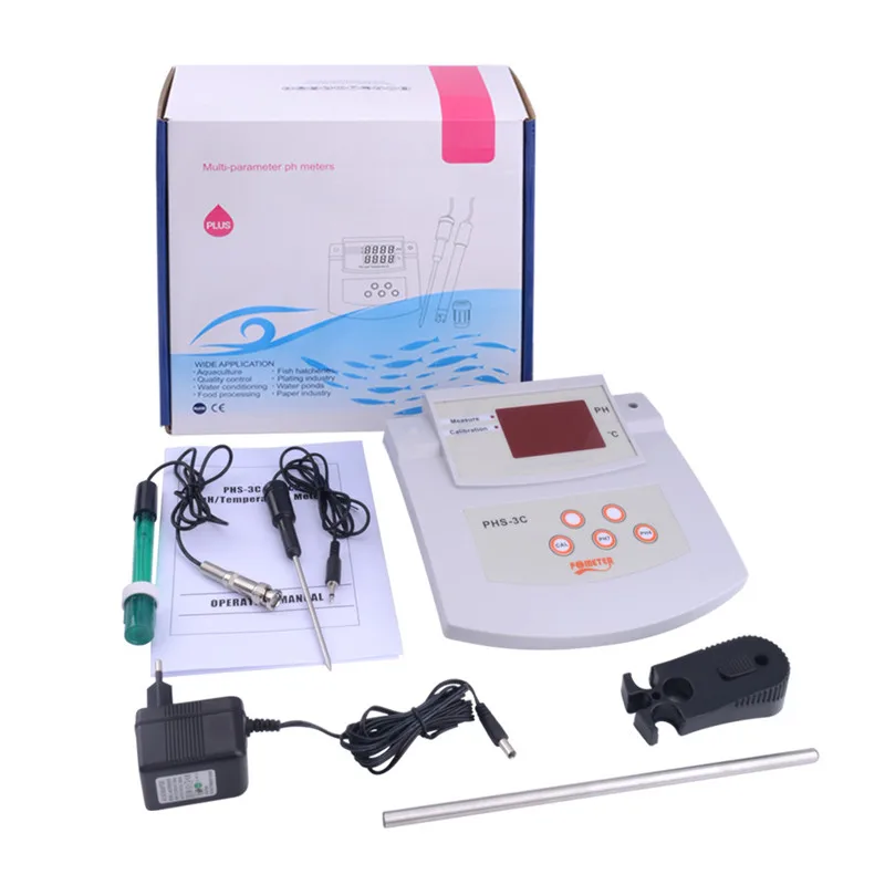 Medidor de PH de escritorio PHS-3C, calibración automática, medidor de acidez, multiparámetro, Analizador de calidad del agua 2 en 1 para laboratorio - imagen 4