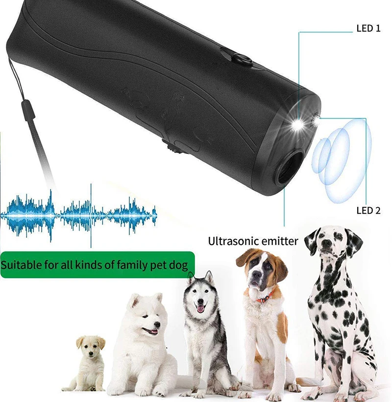 Benepaw-repelente ultrasónico de mano para perros, linterna LED segura y efectiva, dispositivo de entrenamiento para mascotas, antiladridos, fácil de llevar - imagen 2