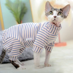Jersey térmico con capucha para gato Sphynx – Mono algodón invierno