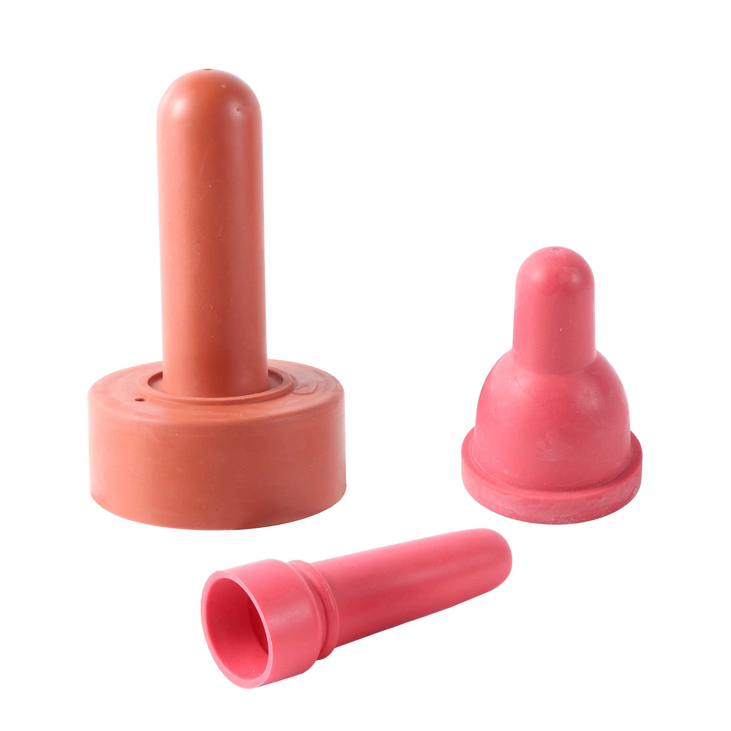 Chupete de becerro de goma de grado alimenticio Natural, botella de leche de Becerro, tetina de bebida, suministros de alimentación de animales de granja, 1 Pc