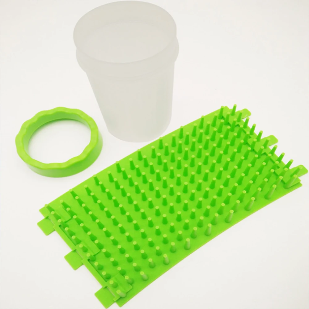 Taza limpiadora de patas de perro, peines de silicona suaves para perros pequeños y grandes, lavadora de pies, cepillo de limpieza, lavado rápido, cubo de limpieza de pies para mascotas sucias - imagen 4