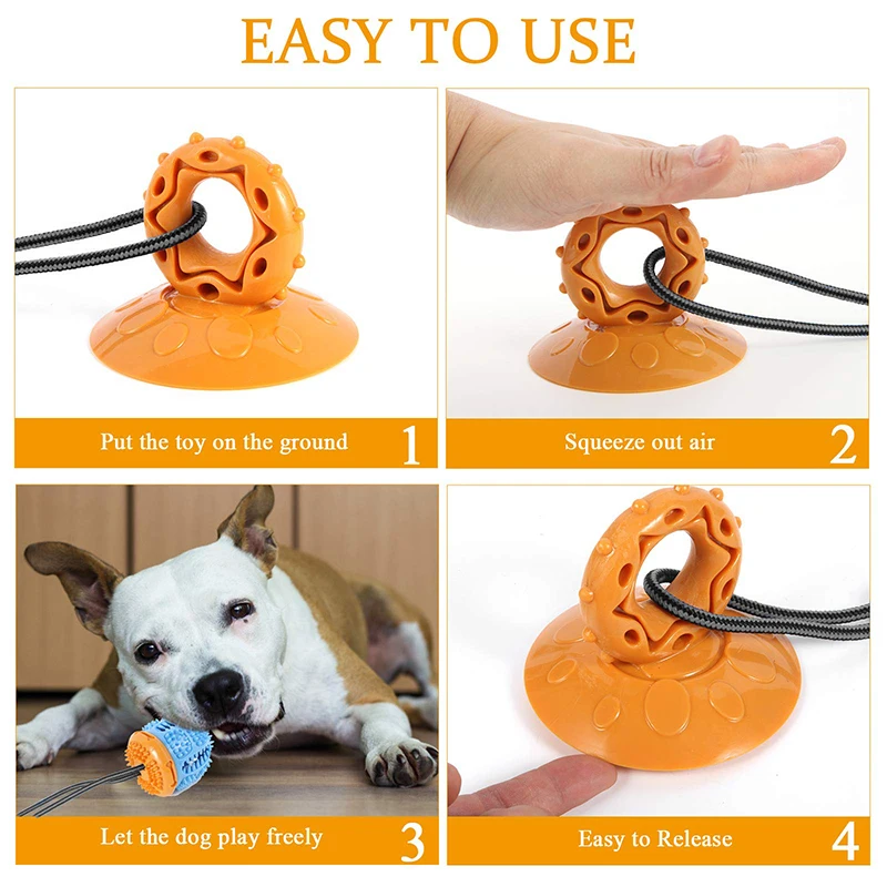 Benepaw-ventosa para perros pequeños y medianos, juguete interactivo seguro, Tug Of War, juego para mascotas, limpieza de dientes para Chewers agresivos - imagen 5
