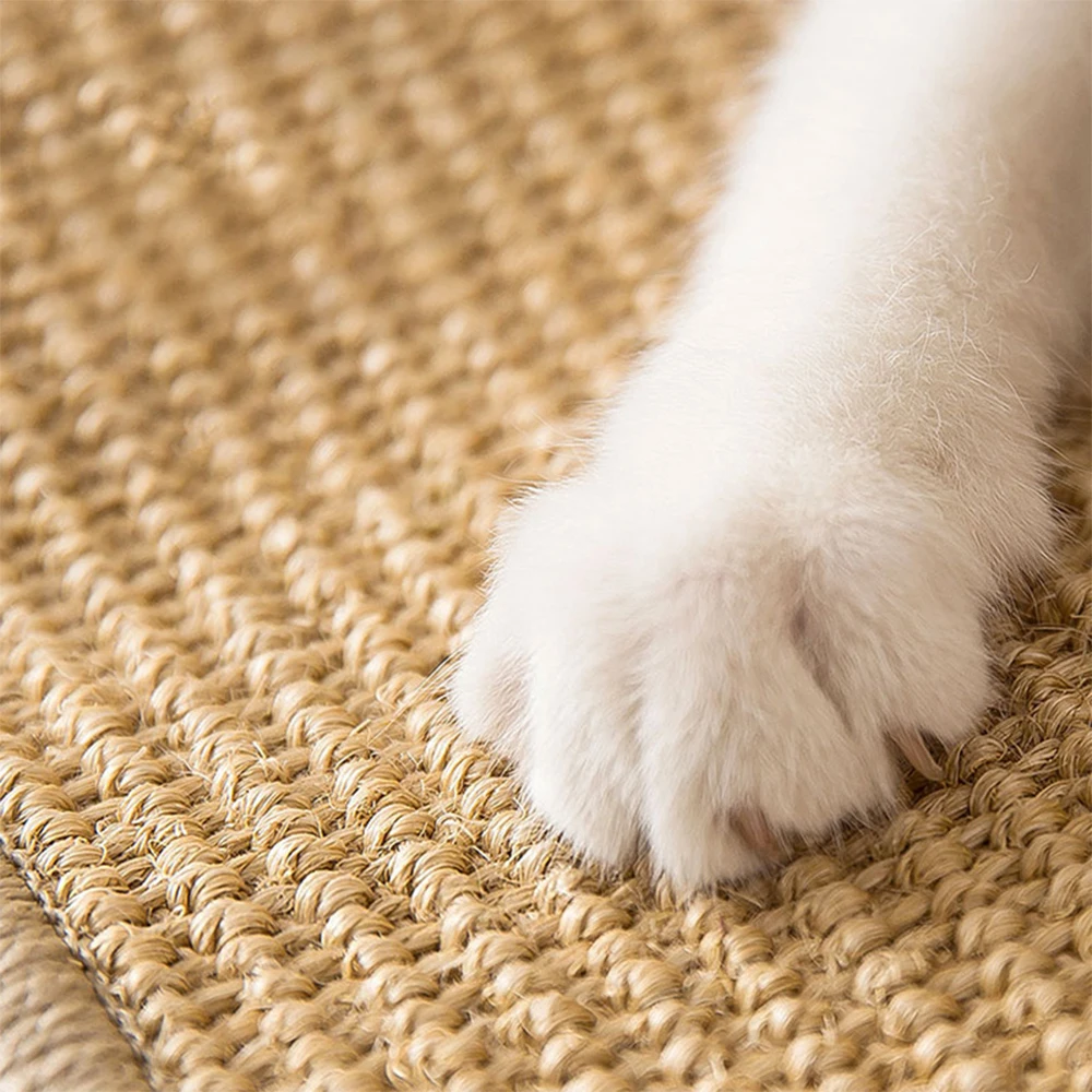Rascador para gatos, alfombrilla de Sisal Natural, garras de molienda, juguete, silla, mesa, sofá, Protector de muebles, accesorios para gatos resistentes al desgaste - imagen 5