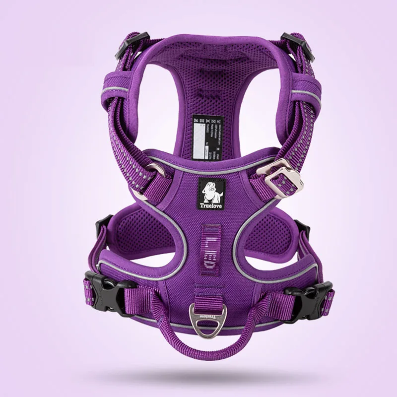 Purple dog harness