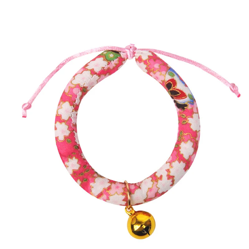 Collar con campana para gato de estilo japonés, bonitos accesorios para mascotas, collares Sphynx para gatos, perros y cachorros, productos para mascotas, Gatos collier chat - imagen 5