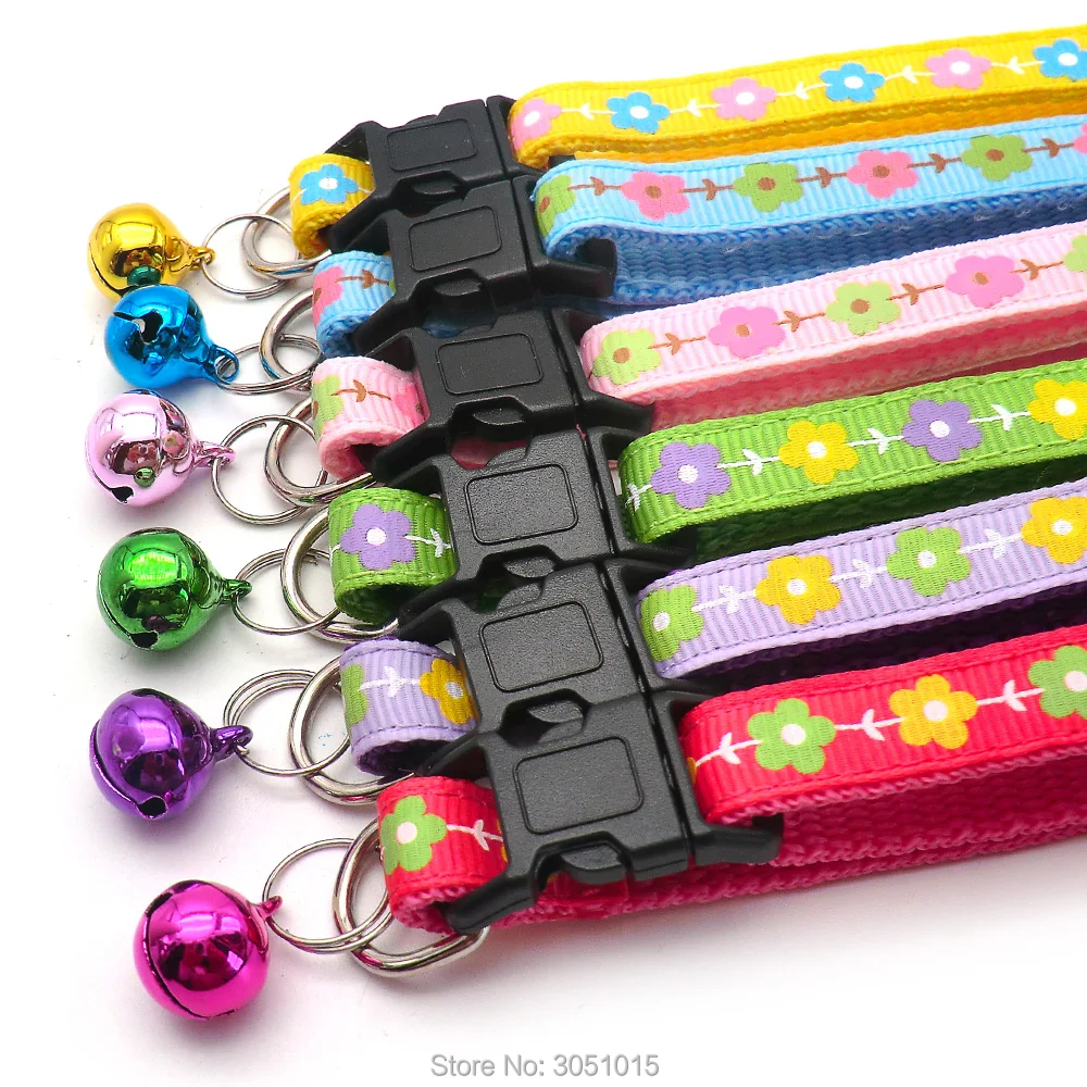 100 Uds. Venta al por mayor, Collar colorido para perro, collares ajustables para perros, Collar duradero para cachorros, Pug, Bulldog, collares para perros pequeños - imagen 5