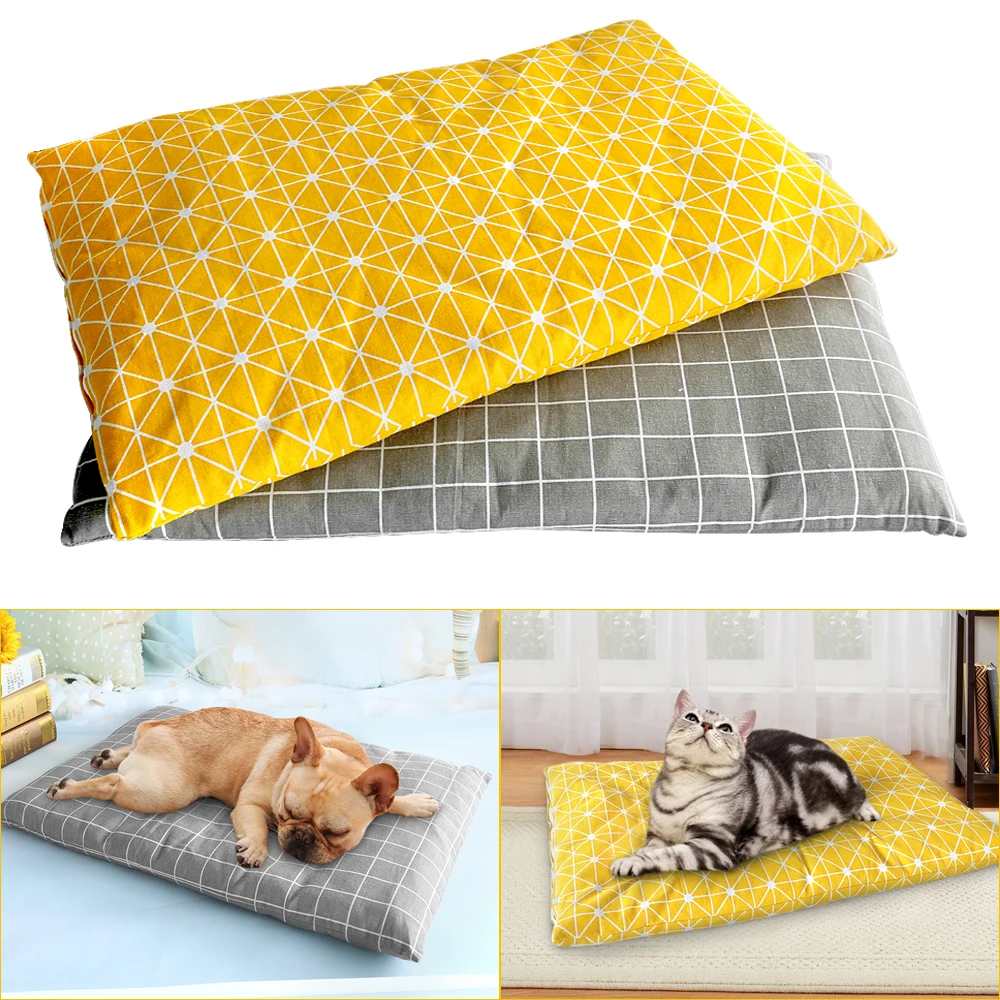 Alfombrilla para perro, cama para perros pequeños, medianos y grandes, productos de sofá para cachorros, cojín para dormir para gatos, gris, S, M, L, XL, Invierno - imagen 5
