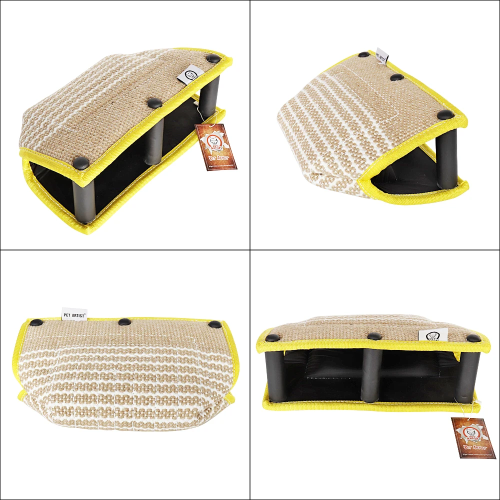 Almohada grande de yute para morder perros, juguetes de entrenamiento, 22x36cm, para policía, canina, Schutzhund - imagen 2