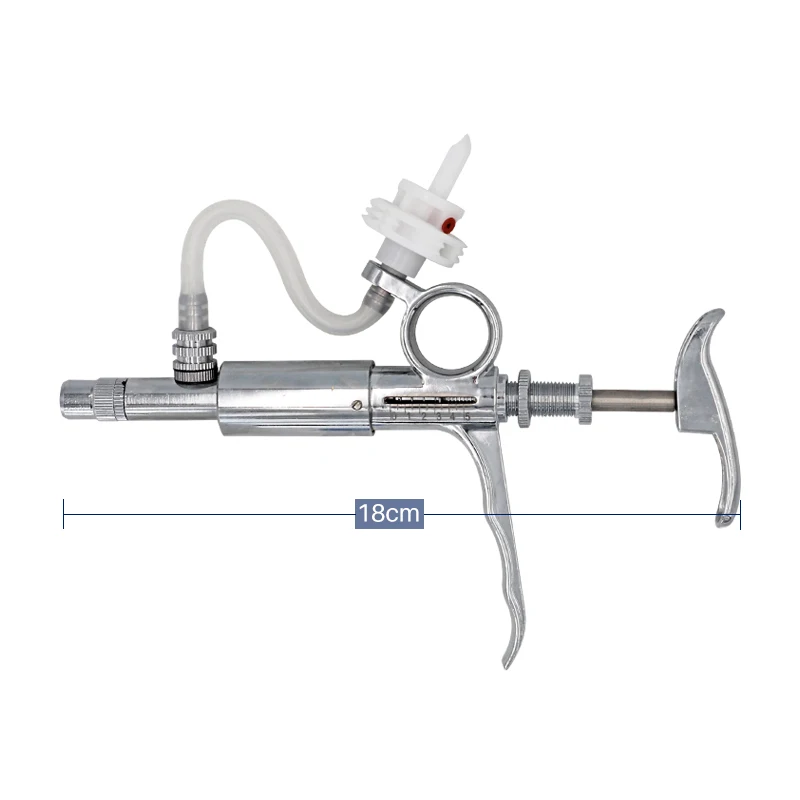 Jeringa continua automática para ganado, equipo veterinario con botellas, botella de vacuna doble, 0,5 ~ 5ml - imagen 4