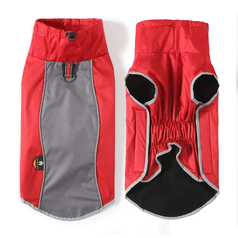 Chaqueta para perros al aire libre, ropa impermeable reflectante para perros, abrigo para perros con forro polar para invierno/primavera, chaqueta de lluvia duradera para mascotas, Poncho de entrenamiento - imagen 3