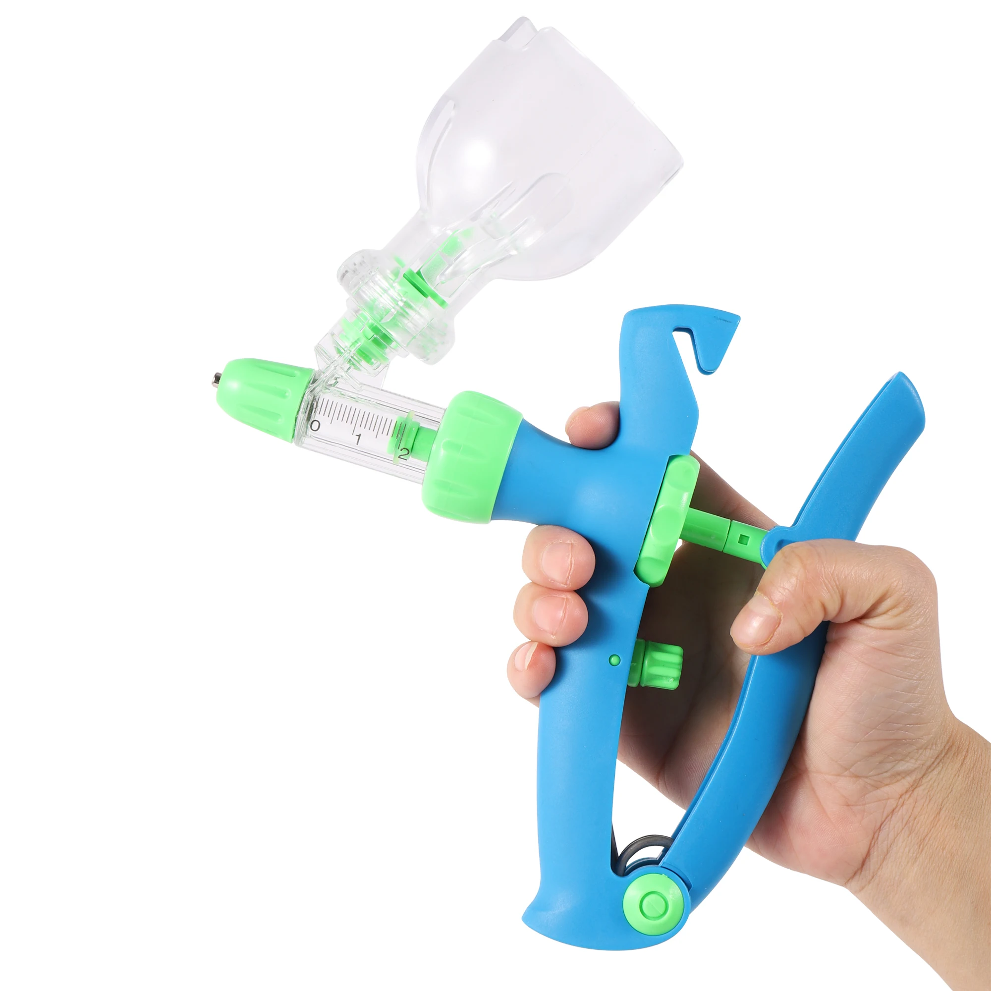 Jeringa de inyección continua veterinaria, inyector automático ajustable para aves de corral, pollo, pato, cerdo, vaca y oveja, 2/5/10ml