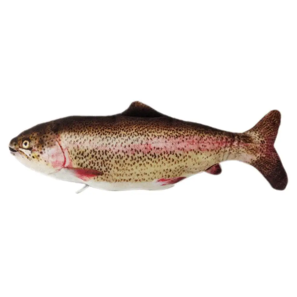 Un pez con un patrón de arco iris en su cuerpo