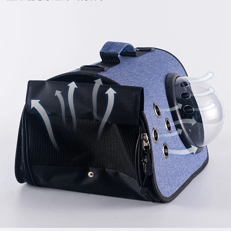 TNLY Oxford-Bolsa de transporte portátil para mascotas, de Color puro bolso de hombro, plegable, de viaje para perros y gatos - imagen 3