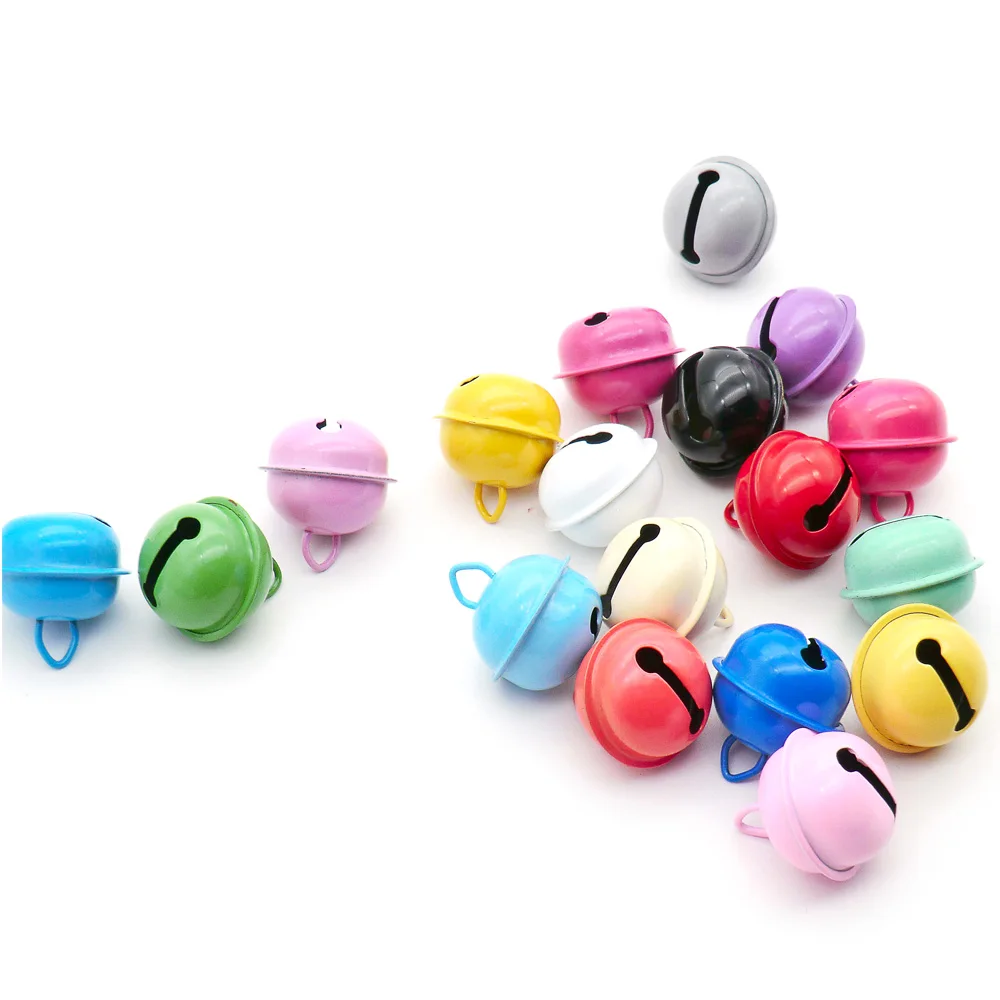 Colgantes de cascabel para Collar de perro, etiquetas de nombre para gato, llavero para mascotas, accesorios hechos a mano, campana de Navidad, venta al por mayor, 100/50/20 piezas - imagen 5