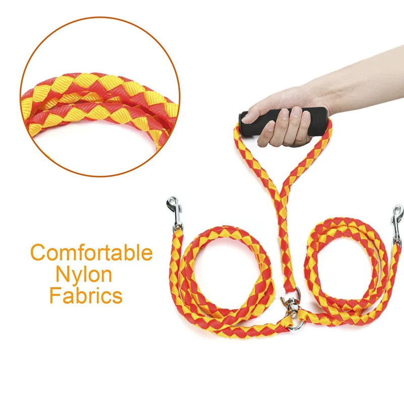 Benepaw-correa doble para perro, acoplador duradero sin enredos, cómoda, acolchada, doble, para mascotas, perros pequeños, medianos y grandes - imagen 5