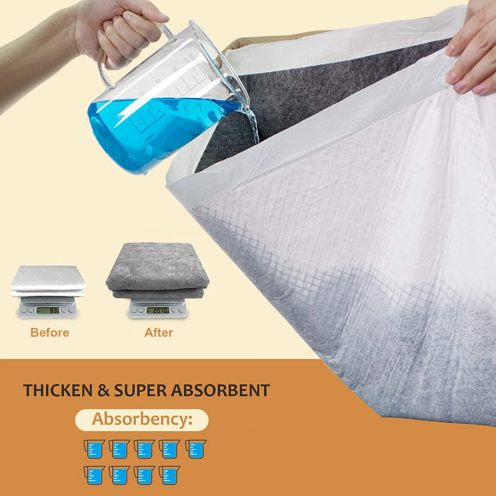 HOOPET Perro Gato Grande Del Pañal Absorbente Estupendo de Fibra de Carbono de Formación de Alta Calidad Con Almohadillas Gruesas y Revestimientos A Prueba de Fugas - imagen 5