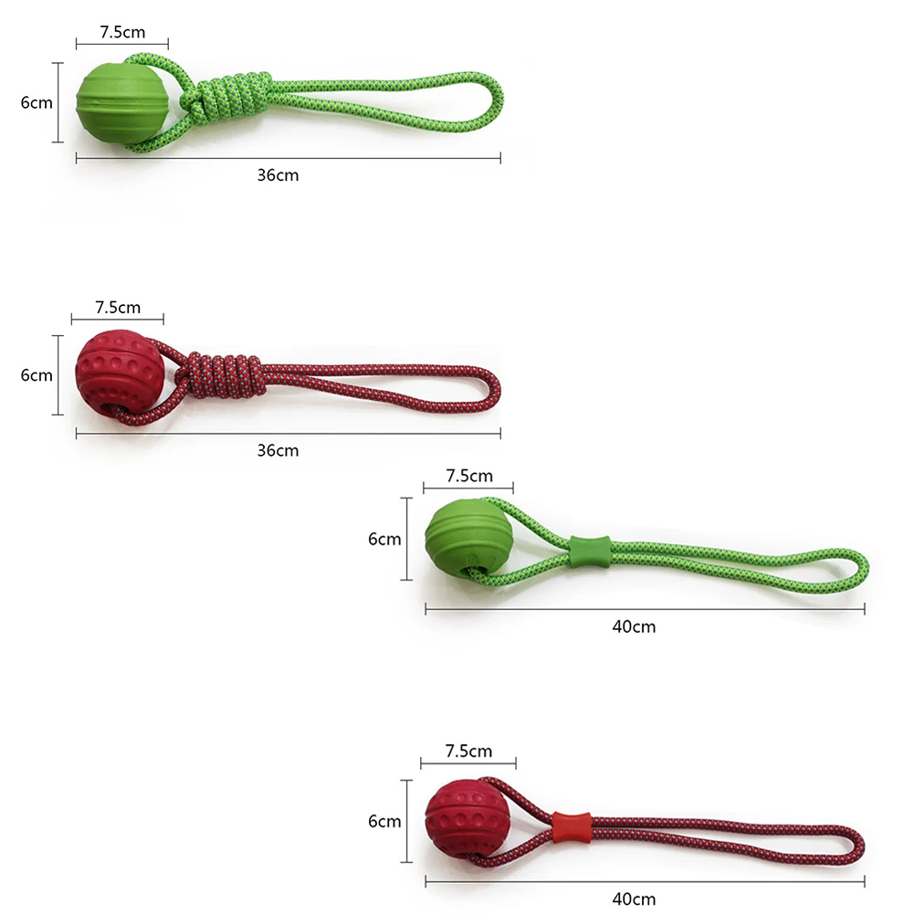 EVA perro entrenamiento, perro juguetes de pelota entrenamiento, perro tirar perro balón para morder educativos interactivos perros bolas - imagen 3