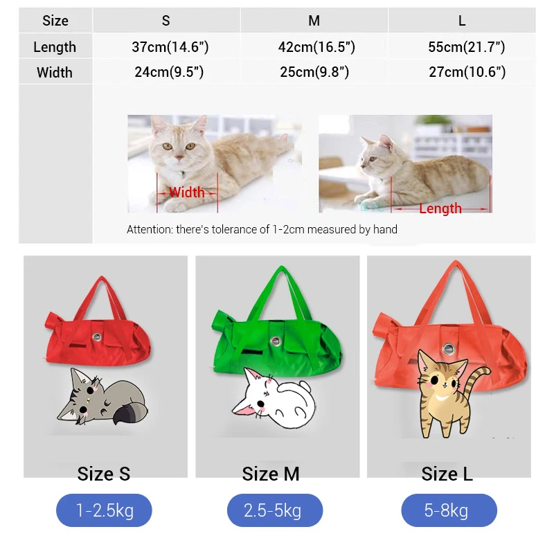 Bolsa para gatos, cuidado de la salud, bolsa transportadora suave para gatos para limpieza, recorte de orejas, inyección de uñas y medicina de alimentación, bolsa cómoda para mascotas - imagen 5