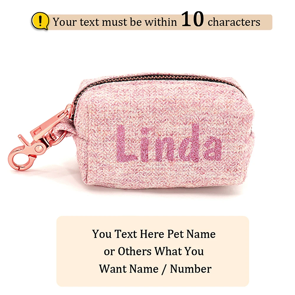 Bolsa de basura portátil personalizada para mascotas, dispensador de bolsas para recoger excrementos de perro, suministros de limpieza para mascotas - imagen 4