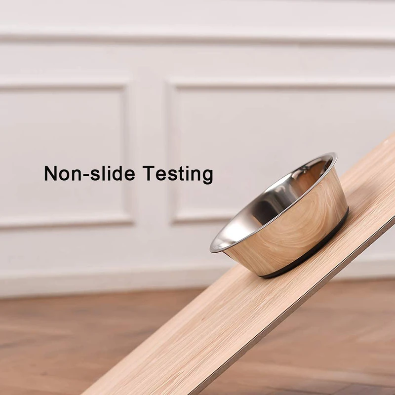 Benepaw-cuenco antideslizante de acero inoxidable para perro, cuenco para agua y comida con alfombrilla de silicona sin derrames, alimentador duradero No tóxico para mascotas, bebedero para cachorros - imagen 3