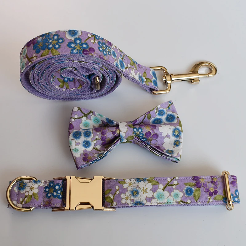 Collares personalizados para perro, collar duradero y correa para perro, collar led para mascota, arnés shopfrench bulldog, etiqueta para perro con grabado de flores 03 - imagen 3