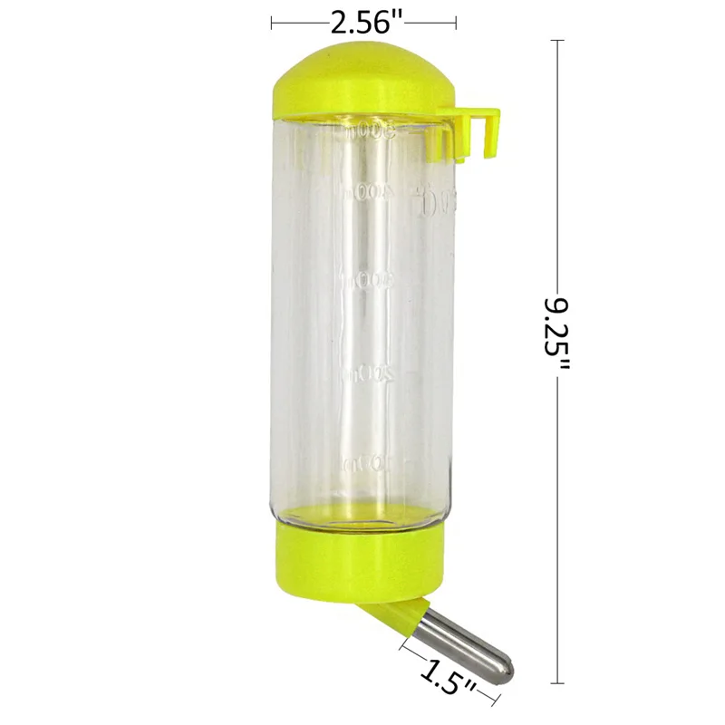 Botella de agua automática para conejillo de indias y hámster, bebedero colgante de plástico de 500Ml, producto para mascotas - imagen 5