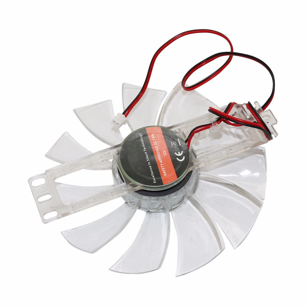 DC 12V 0.35A/0.32A ventilador sin escobillas 11 hojas plástico transparente Color pollo incubadora accesorios ventilador de refrigeración plástico 1 ud. - imagen 2
