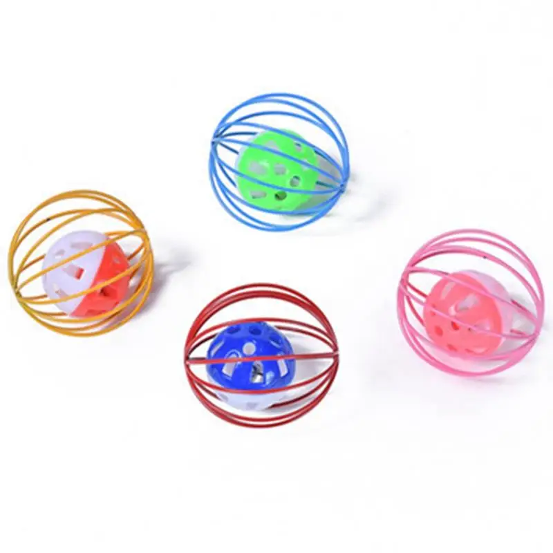 Dorakitten-Juego de juguetes interactivos para gatos, juguete creativo con forma de ratón, Bola de Juego, sonajero, suministros para mascotas, Color aleatorio, 5 unidades por Set - imagen 5