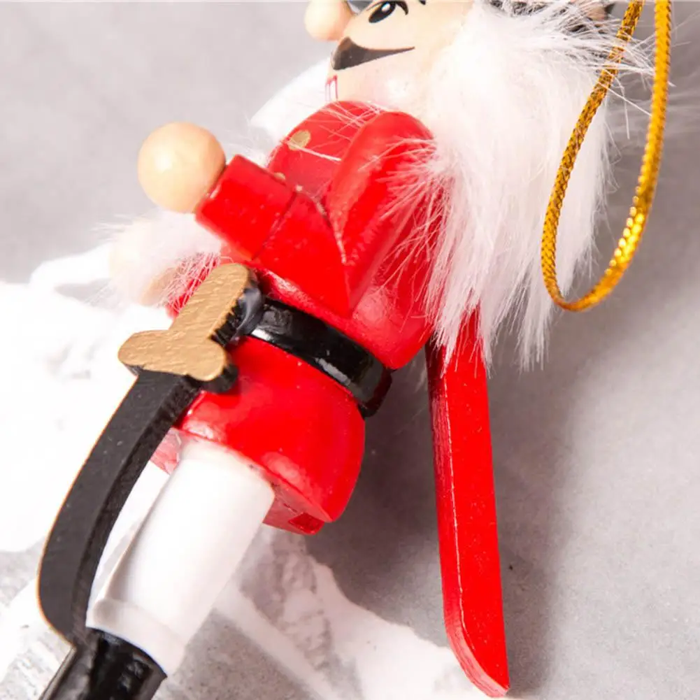 Muñeco de Cascanueces de madera para decoración del hogar, figuritas en miniatura de soldado títere, artesanía Vintage, adornos para árbol de Navidad, Año Nuevo, 6 piezas - imagen 5