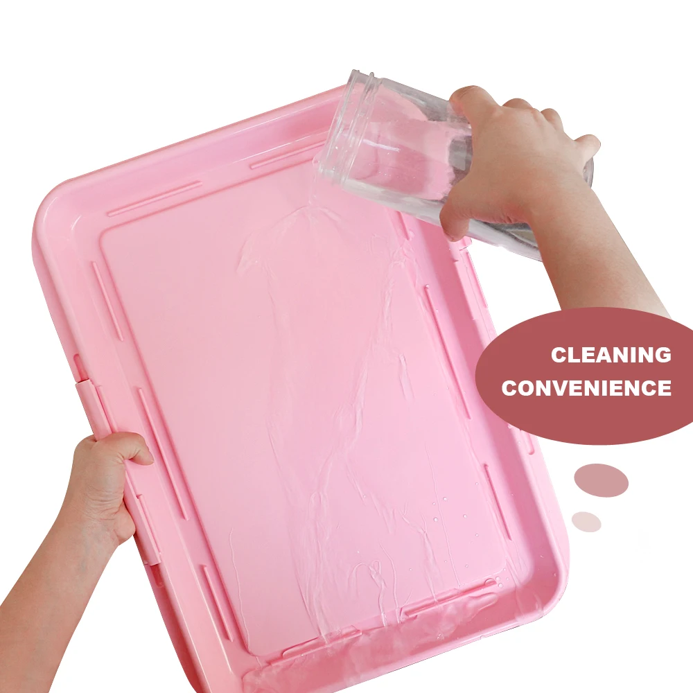 Orinal portátil para perros y mascotas, cajas de arena para gatos, bandeja de arena para cachorros, inodoro de entrenamiento, suministros para mascotas fáciles de limpiar - imagen 3