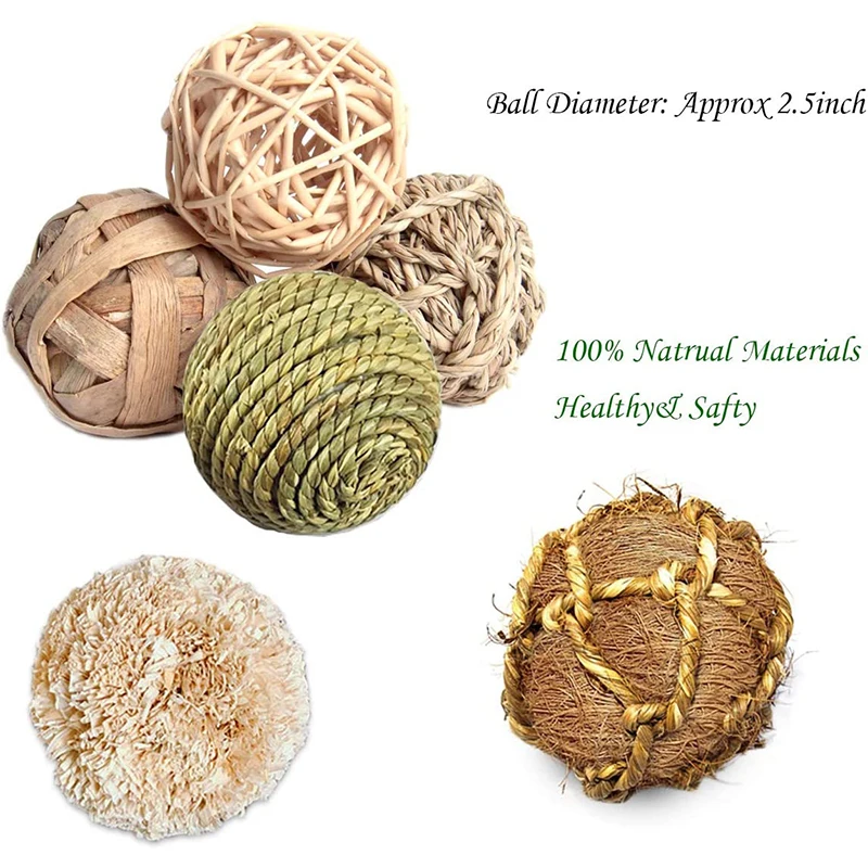 Bolas de juego naturales para roedores - imagen 5