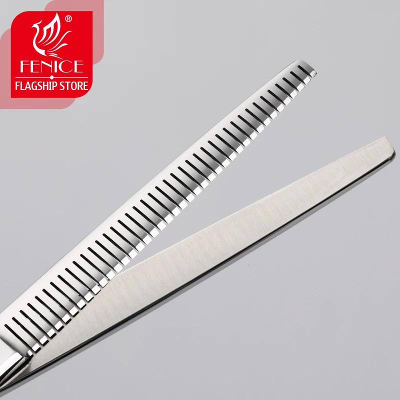 Fenice JP440C tijeras de aseo para perros de 7 pulgadas, tijeras para perros, tijeras para adelgazar dientes sin rastro, productos para perros, tasa de 70-80% - imagen 5