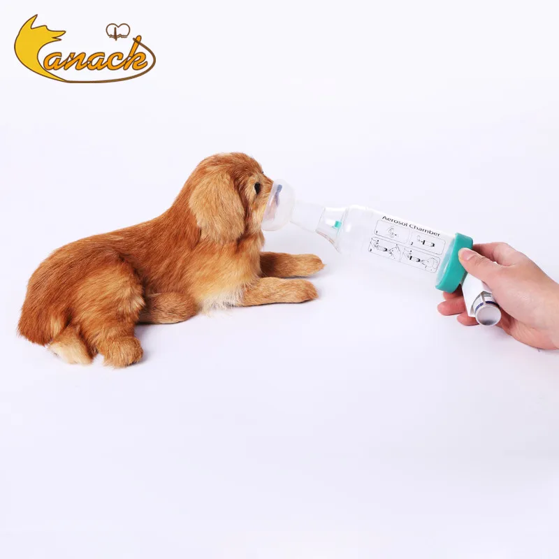 Cámara de Aerosol espaciadora para inhalador de mascotas, para gato, Pinscher con 3 máscaras de silicona, superventas - imagen 3