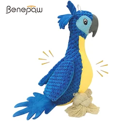Juguete peluche con cuerda para perros que limpia dientes