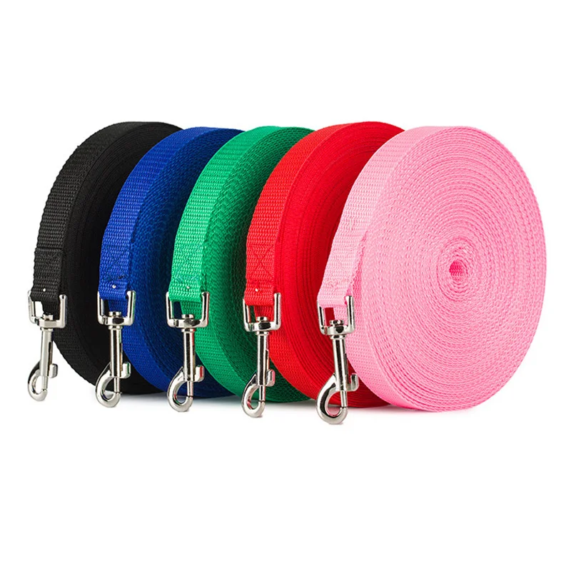Correas de nailon para perros, 3 colores, 1,5 M, 1,8 M, 3M, 4,5 M, 6M, 10M, correa de entrenamiento para caminar para mascotas, arnés largo para perros y gatos, correa de plomo - imagen 2