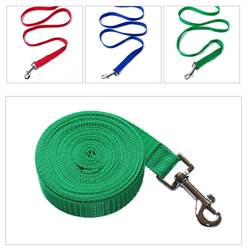 Correas de nailon para perros, 3 colores, 1,5 M, 1,8 M, 3M, 4,5 M, 6M, 10M, correa de entrenamiento para caminar para mascotas, arnés largo para perros y gatos, correa de plomo - imagen 3