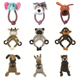 Juguete chirriante peluche suave para cachorros Yorkshire Terrier