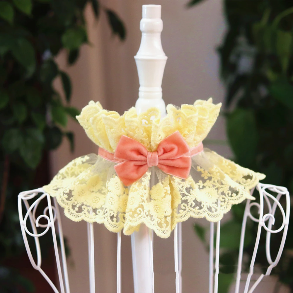 Collar Encaje Mascotas - Vintage Perros Corbata Lazo Pañuelo - imagen 5