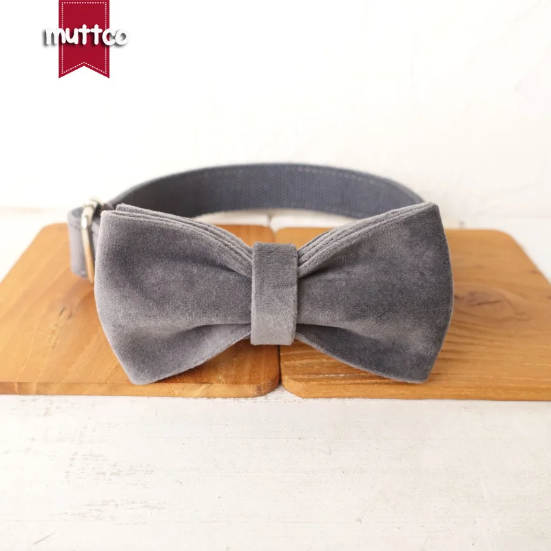MUTTCO, collar personalizado con etiqueta de identificación para perro mascota, correa THE GRIS, collar con placa con nombre ajustable para cachorros, 5 tamaños, UDC108 - imagen 4