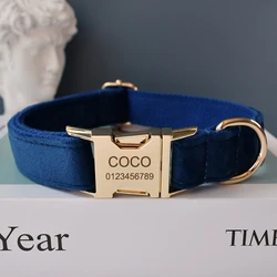 Collar de terciopelo acolchado para perros – Suave y resistente