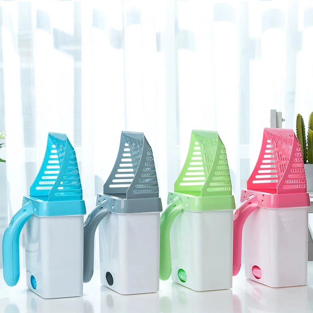 Siñidor de arena para mascotas, pala hueca para gatos, bandeja de limpieza de arena para perros, caja, herramienta duradera para el cuidado de mascotas en el hogar - imagen 3