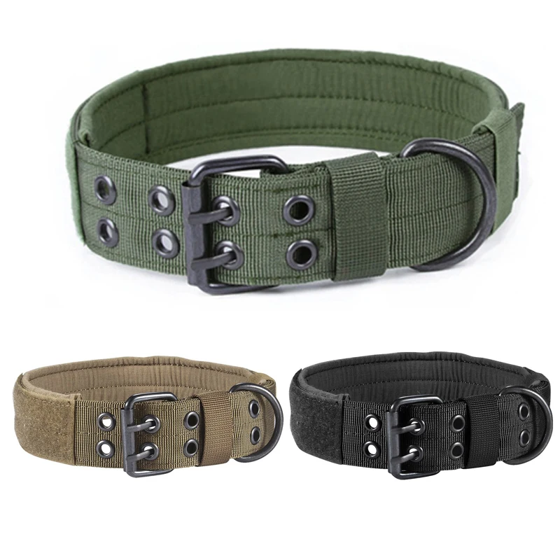 Benepaw-Collar táctico duradero para perro, Collar ajustable de entrenamiento militar resistente, medianas y grandes para mascotas, Panel de identificación con pegatina mágica - imagen 5