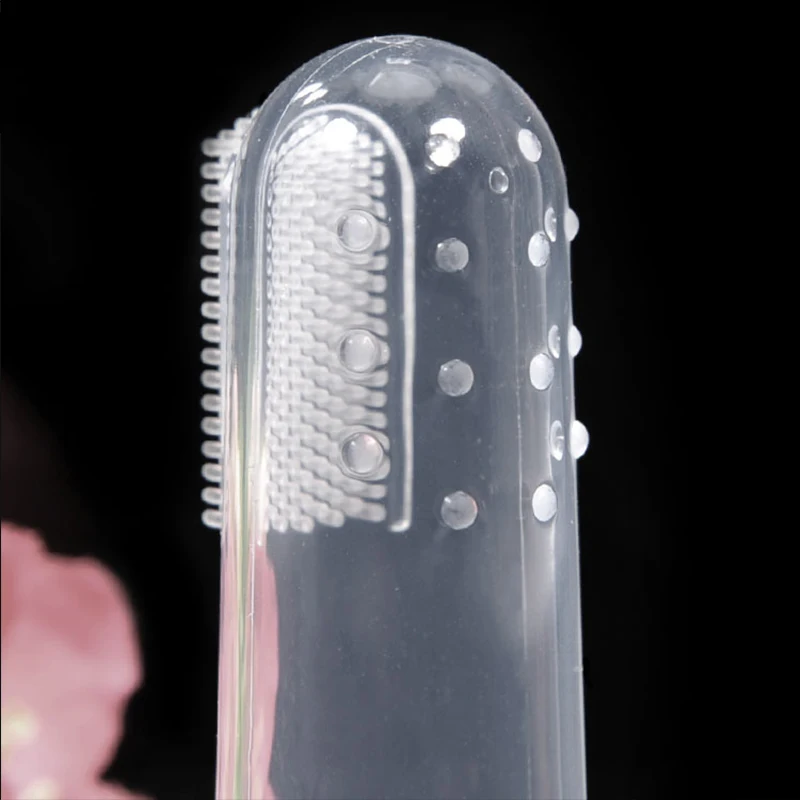 Cepillo de dientes de Gel de sílice súper suave para perros, juego de cepillos para dedos para mascotas, para limpiar el sarro, mal aliento, accesorios de limpieza para gatos, suministros para mascotas - imagen 4